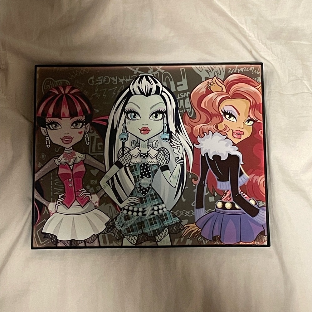 Monster High Art with Black, White, and Pink